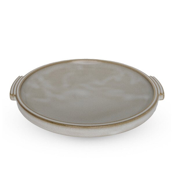 Image of Ginpo Mishima Toban Ceramic Grilling Plate 7" 1