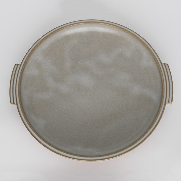 Image of Ginpo Mishima Toban Ceramic Grilling Plate 7" 3