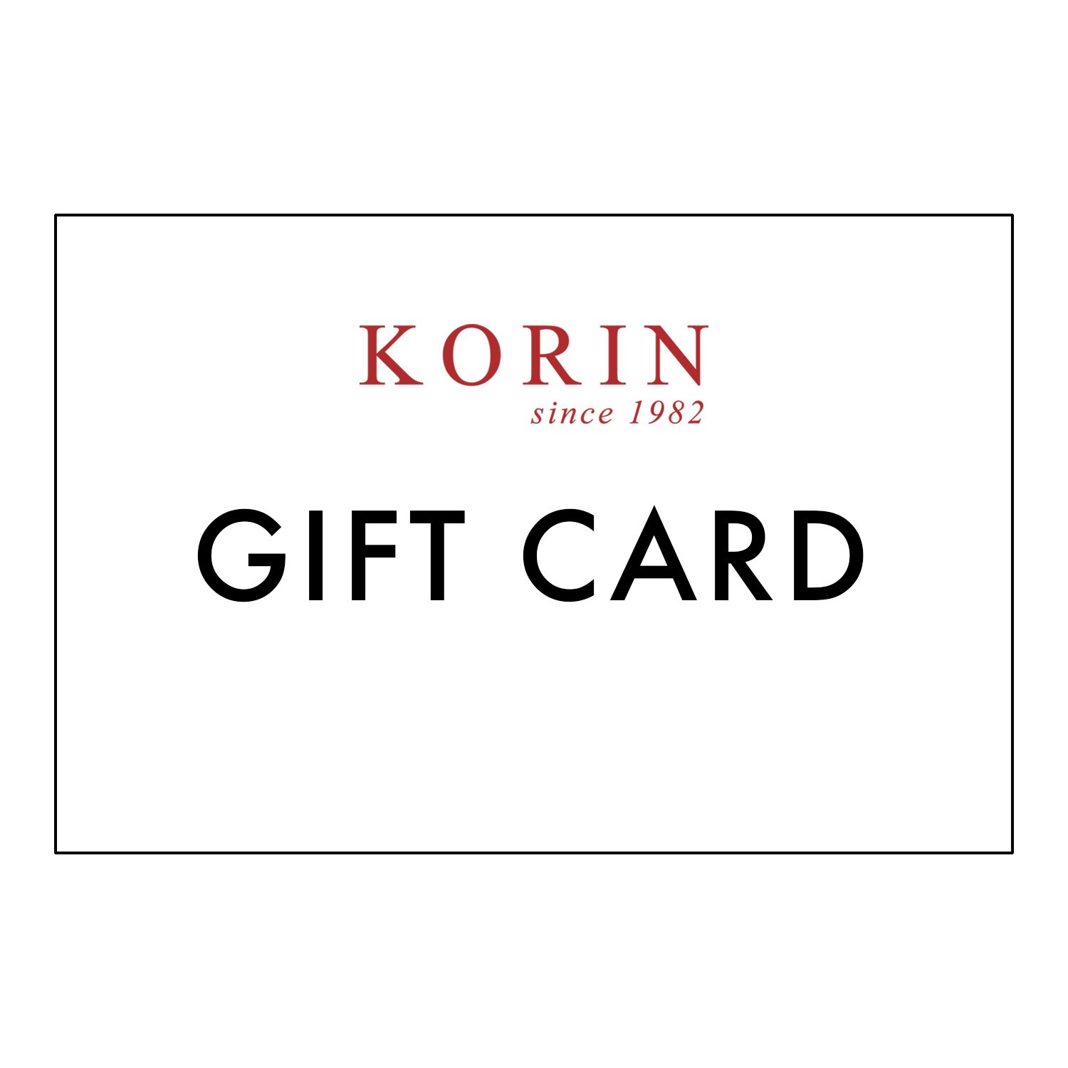 Korin EGift Card (Email Delivery) KORIN