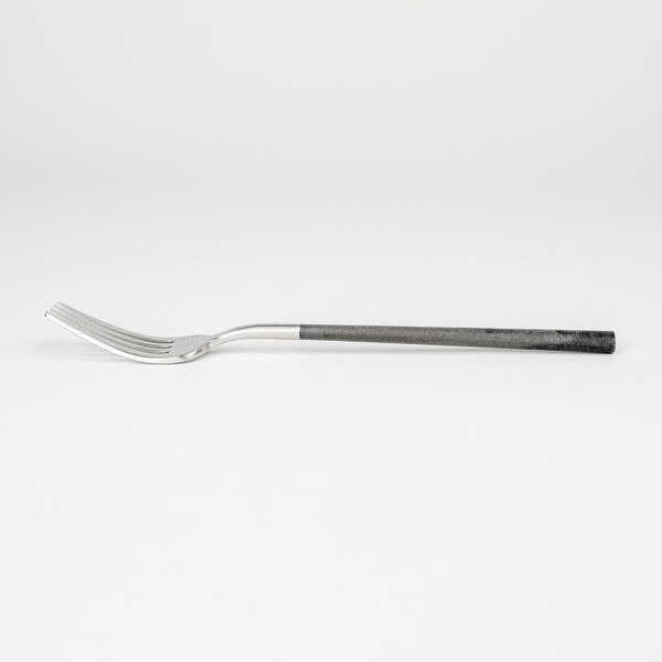 Image of POLA Dessert Fork Matte Black 7" 2