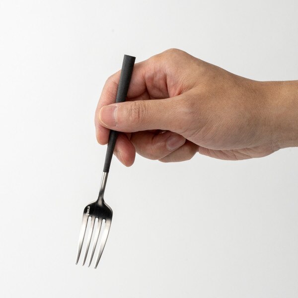 Image of POLA Cake Fork Matte Gray 5.75" 4