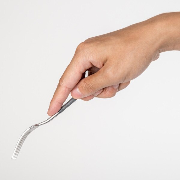 Image of POLA Dessert Fork Matte Gray 7" 4
