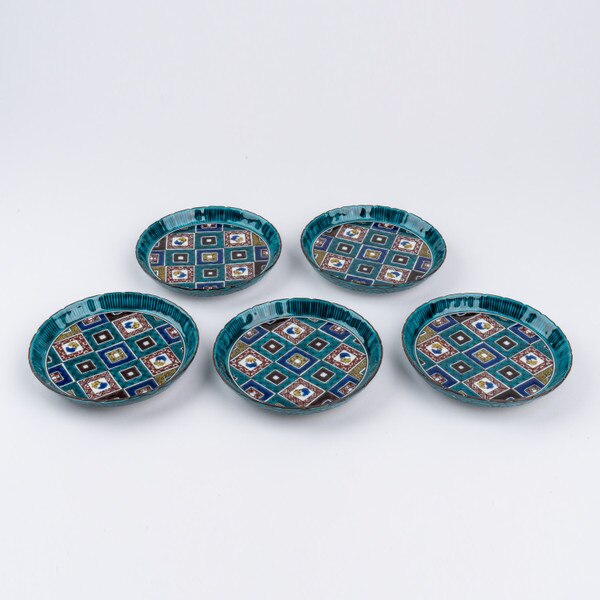 Image of Ishidatami Round Plate 5.25" (Set of 5) 2