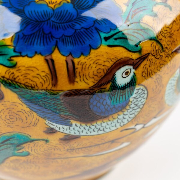 Image of Yoshidaya Mandarin Ducks Vase 9" 3