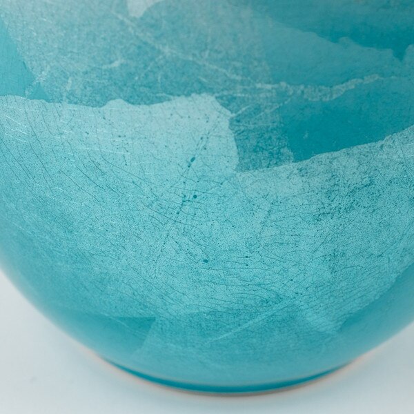 Image of Silver Blue Vase 7" 4