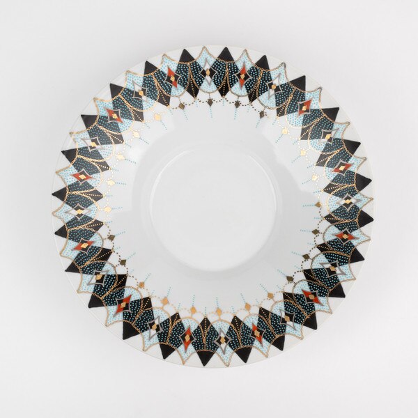 Image of Blue Diamond Shallow Bowl 8.5" 3