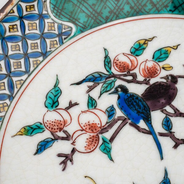 Image of Twin Birds Plate 12.25" with Plate Stand 5