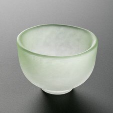 Wakakusa Green Glass Sake Cup