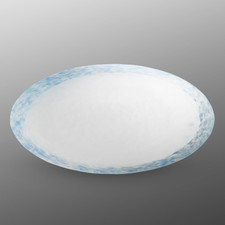 Sky Blue Glass Plate 14.25"