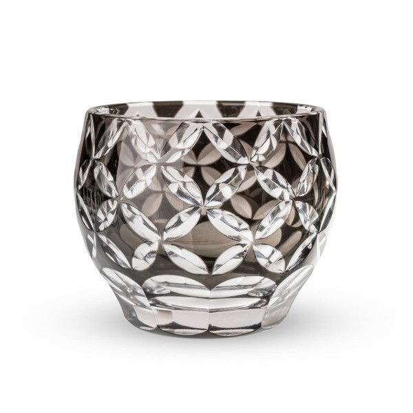 Image of Kiriko Black Glass Sake Cup 2