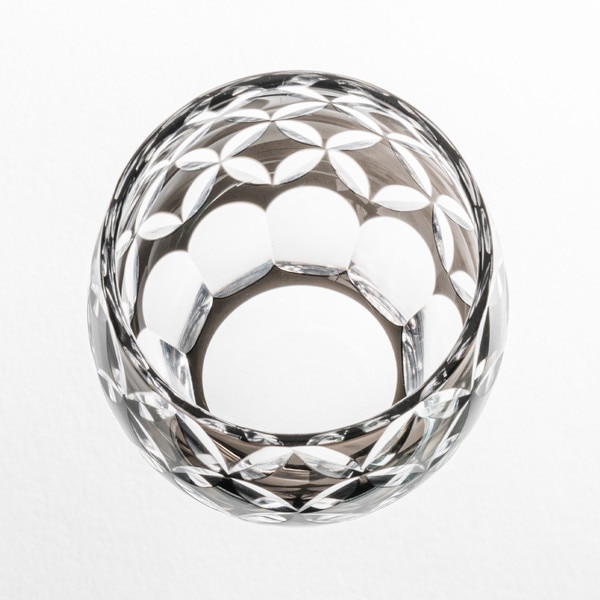 Image of Kiriko Black Glass Sake Cup 3