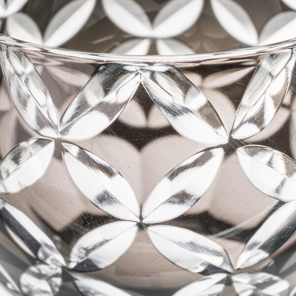 Image of Kiriko Black Glass Sake Cup 4