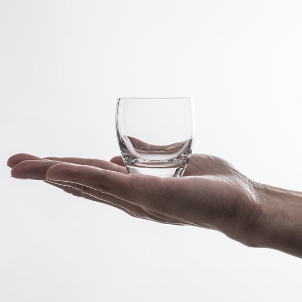 Image of Clear Glass Sake Cup 2