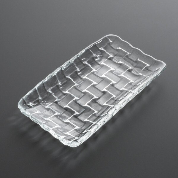 Image of Orme Clear Glass Rectangular Tray 6.25" 1