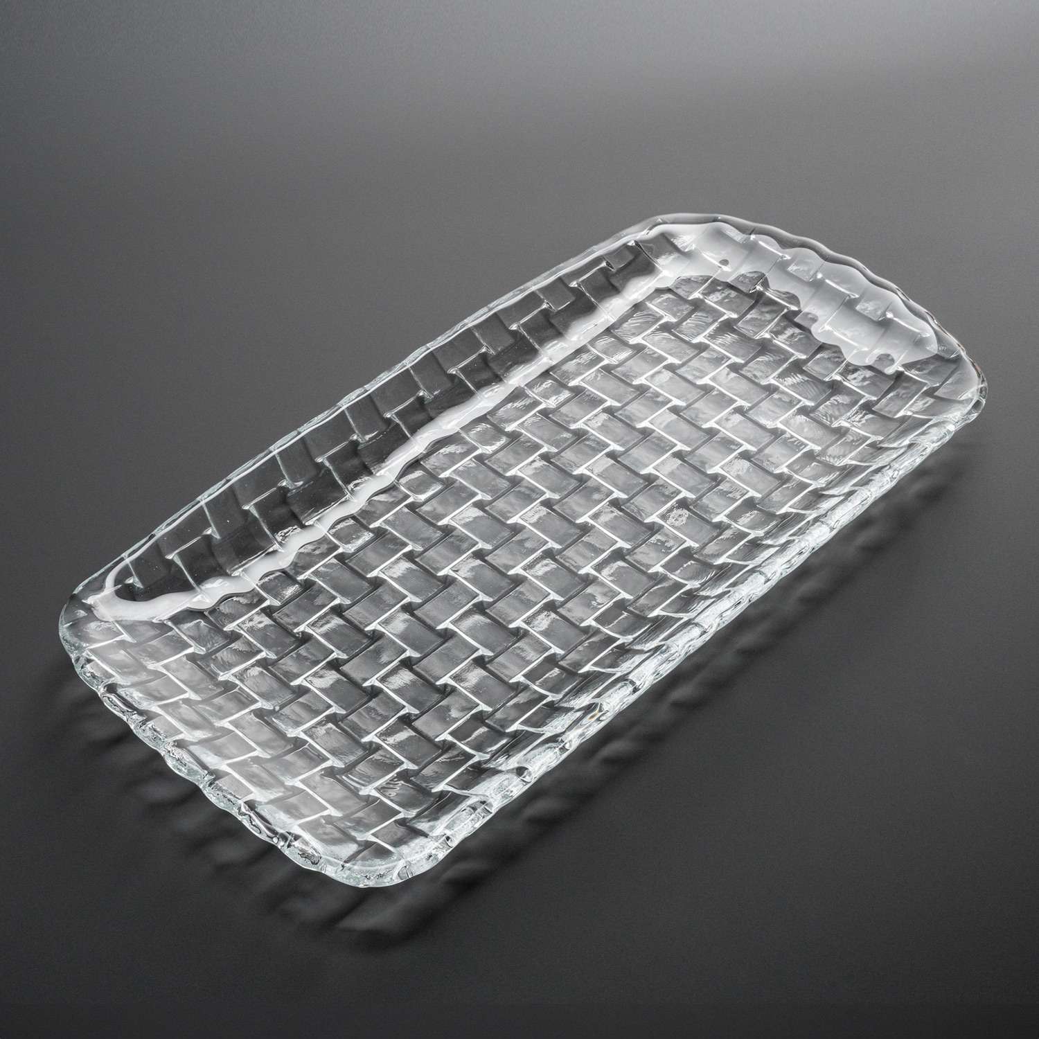 Orme Clear Glass Rectangular Tray 11.75