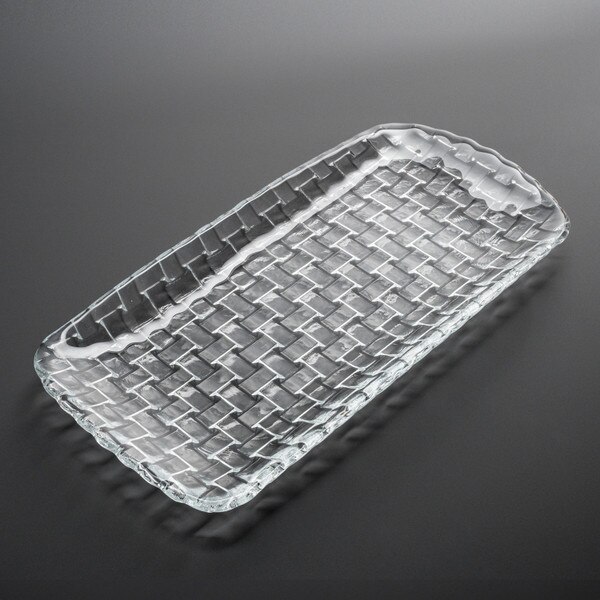 Image of Orme Clear Glass Rectangular Tray 11.25" 1