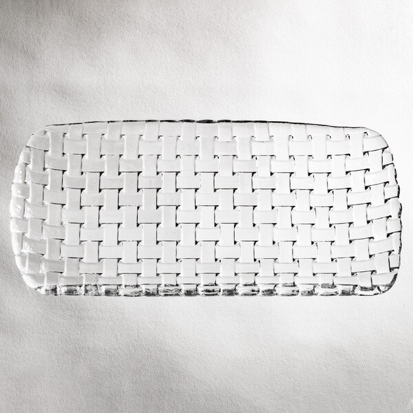 Image of Orme Clear Glass Rectangular Tray 11.25" 3