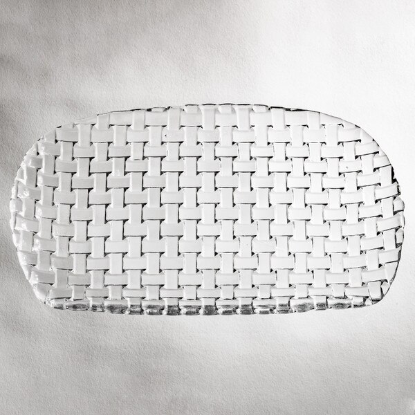 Image of Orme Clear Glass Rectangular Tray 12" 3