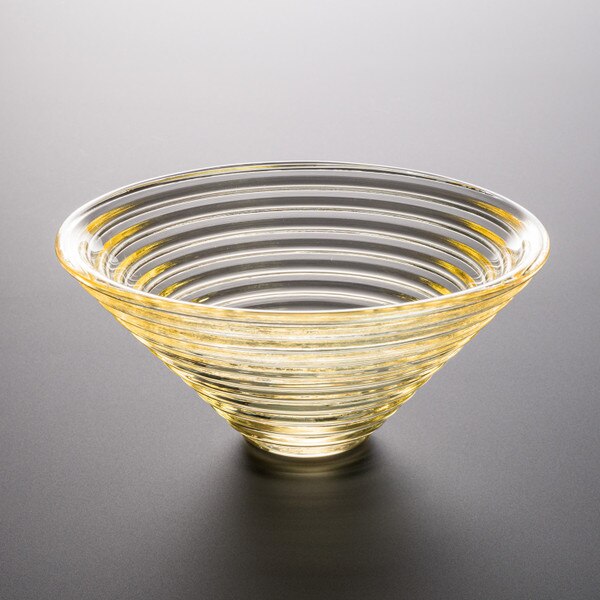 Image of Epice Yellow Glass Bowl 4.75" 1