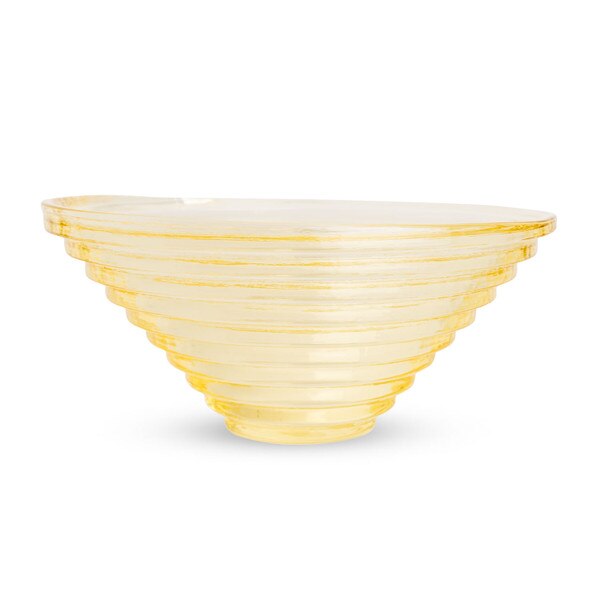 Image of Epice Yellow Glass Bowl 6" 2