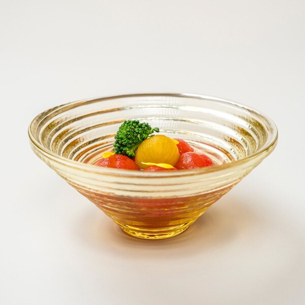 Image of Epice Yellow Glass Bowl 6" 4