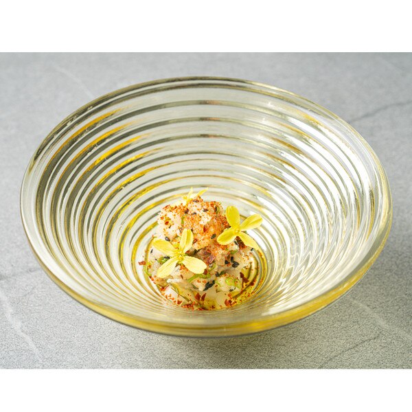 Image of Epice Yellow Glass Bowl 7" 5