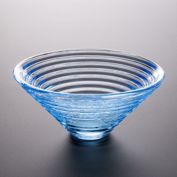 Image of Epice Blue Glass Bowl 4.75" 1