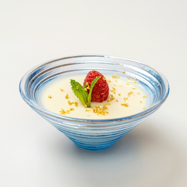 Image of Epice Blue Glass Bowl 6" 4
