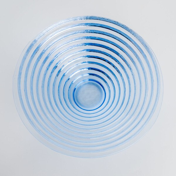 Image of Epice Blue Glass Bowl 7" 3
