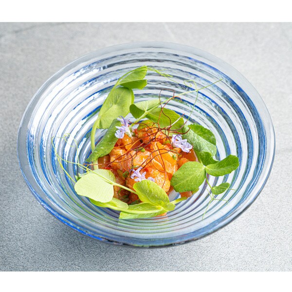 Image of Epice Blue Glass Bowl 7" 5
