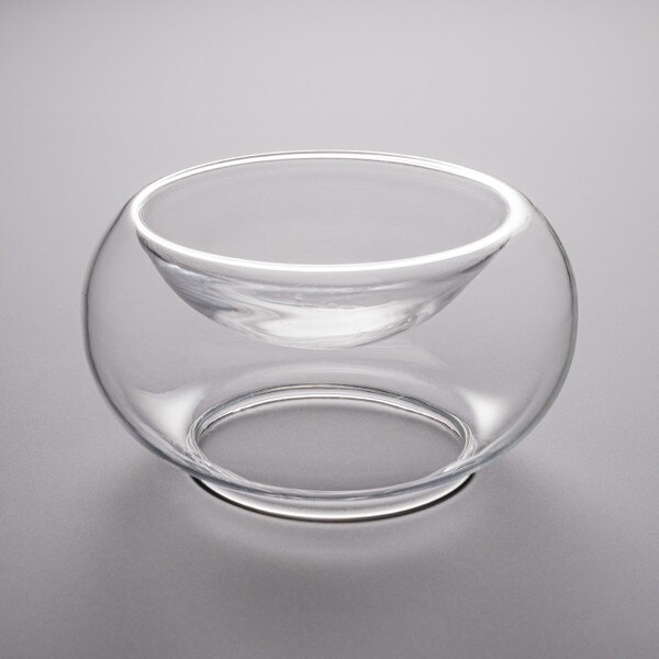 Image of Glass Round Concave Bowl 4.25" 1