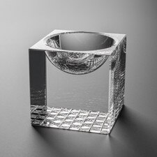 Crystal Glass Concave Square Bowl 2.25"