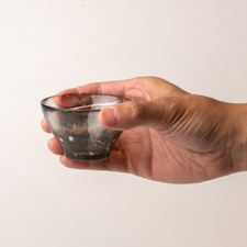 Tsugaru Vidro Handmade Twilight Speckle Glass Sake Cup hover-image