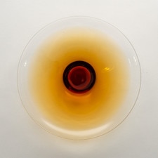 Tsugaru Vidro Handmade Prestige Amber Glass Plate 9" hover-image