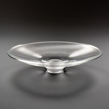 Tsugaru Vidro Handmade Prestige Clear Glass Plate 9"