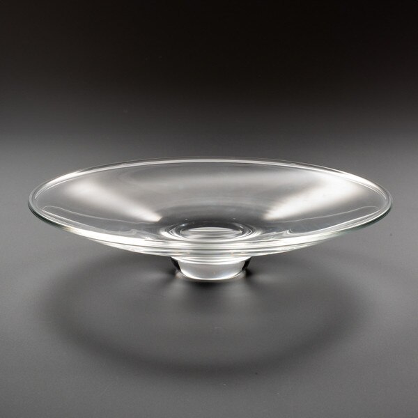 Image of Tsugaru Vidro Handmade Prestige Clear Glass Plate 9" 1
