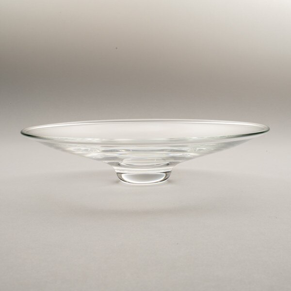 Image of Tsugaru Vidro Handmade Prestige Clear Glass Plate 9" 2