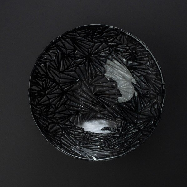 Image of Prism Black Glass Bowl 6.5" 2
