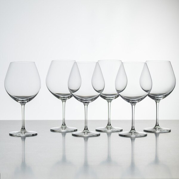 Image of Korin Claris Burgundy Glass (Set of 6) 2