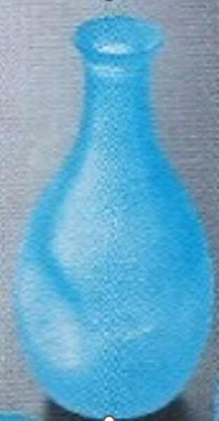 Image of Blue Frosted Sake Bottle
