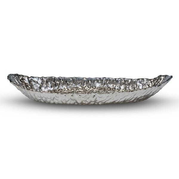 Image of Clear Glass Oval Bowl 15.75" 2