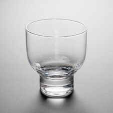 Clear Glass Pedestal Sake Cup