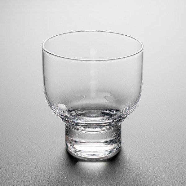 Image of Clear Glass Pedestal Sake Cup 1