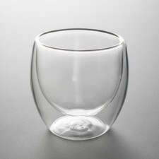 Double Wall Glass Teacup 3 oz