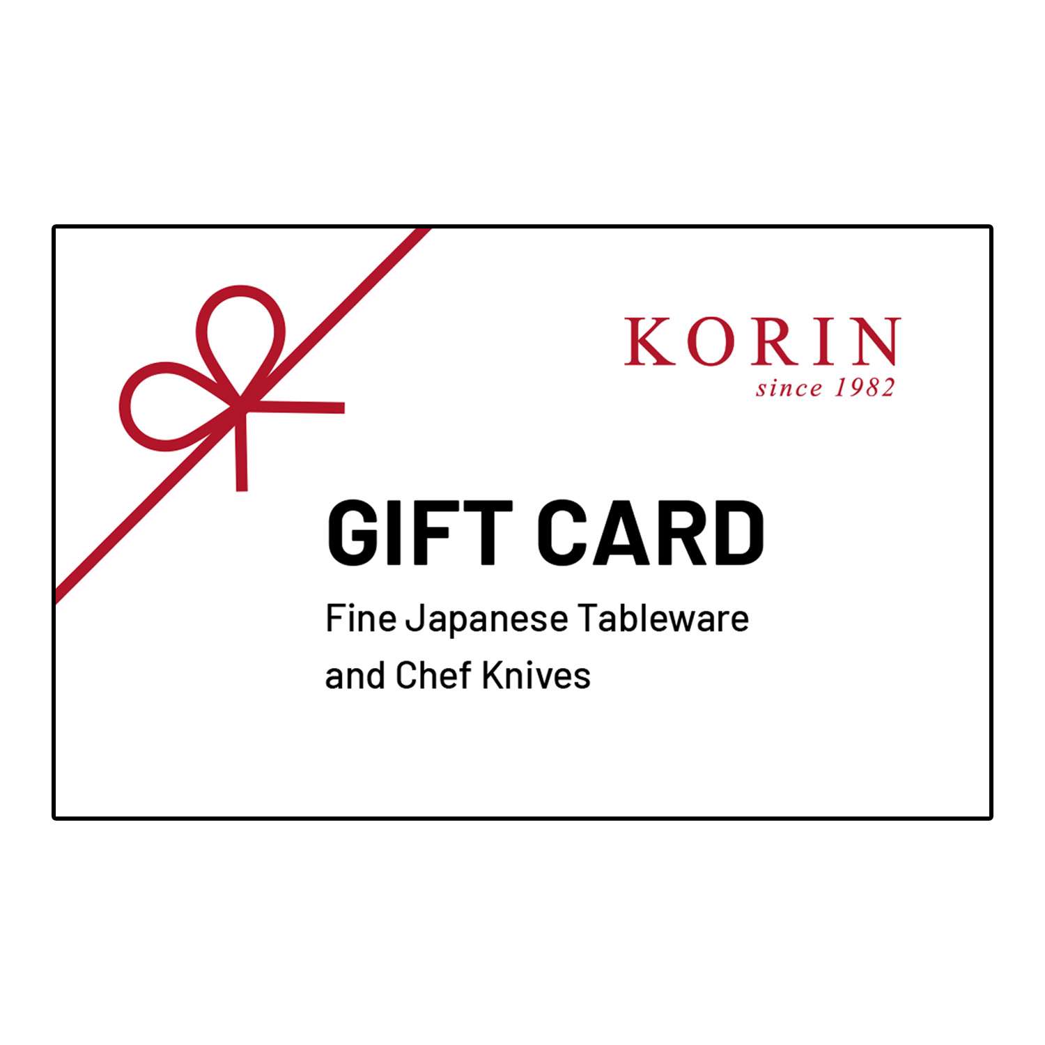 Physical Korin Gift Card | Korin