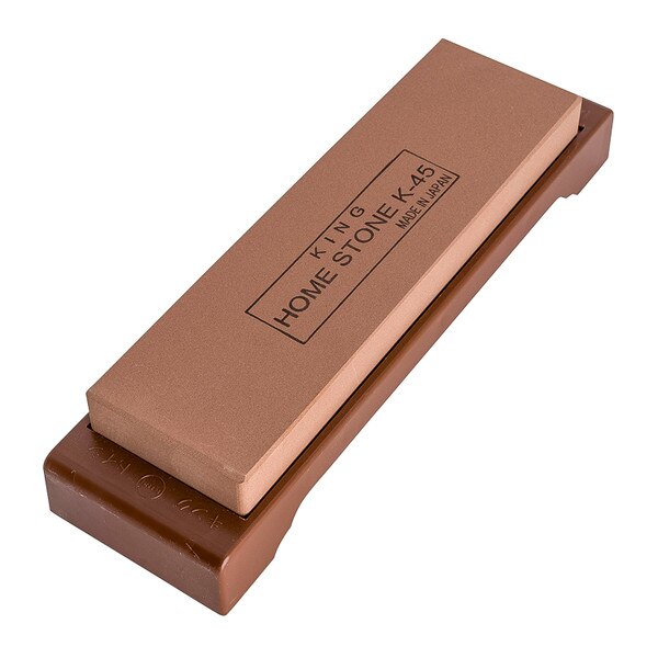 Image of King Medium Grit Home Sharpening Stone with Base #1000 1