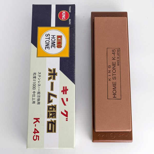 Image of King Medium Grit Home Sharpening Stone with Base #1000 3