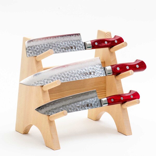 Image of Wooden Knife Stand 3 Piece 3