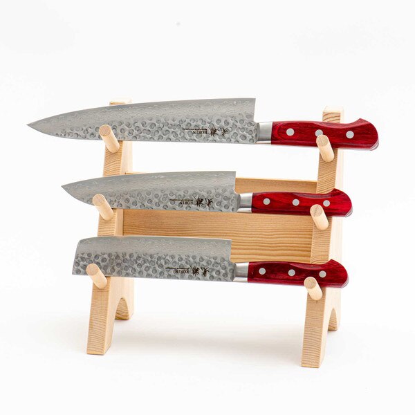 Image of Wooden Knife Stand 3 Piece 4