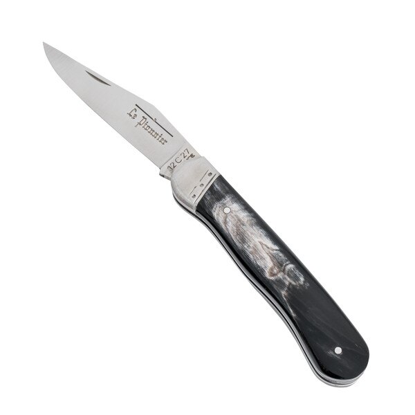 Image of Le Pionnier Black Horn Handle Folding Knife 1